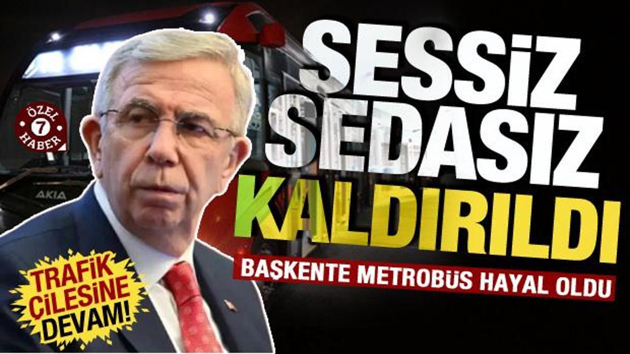 Ankara trafiğine &ccedil;&ouml;z&uuml;m olarak sunulmuştu: Mansur Yavaş'ın metrob&uuml;s vaadi rafa kaldırıldı