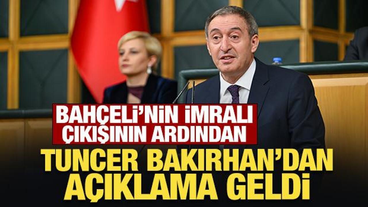 Bah&ccedil;eli'nin İmralı &ccedil;ıkışının ardından Tuncer Bakırhan'dan a&ccedil;ıklama geldi