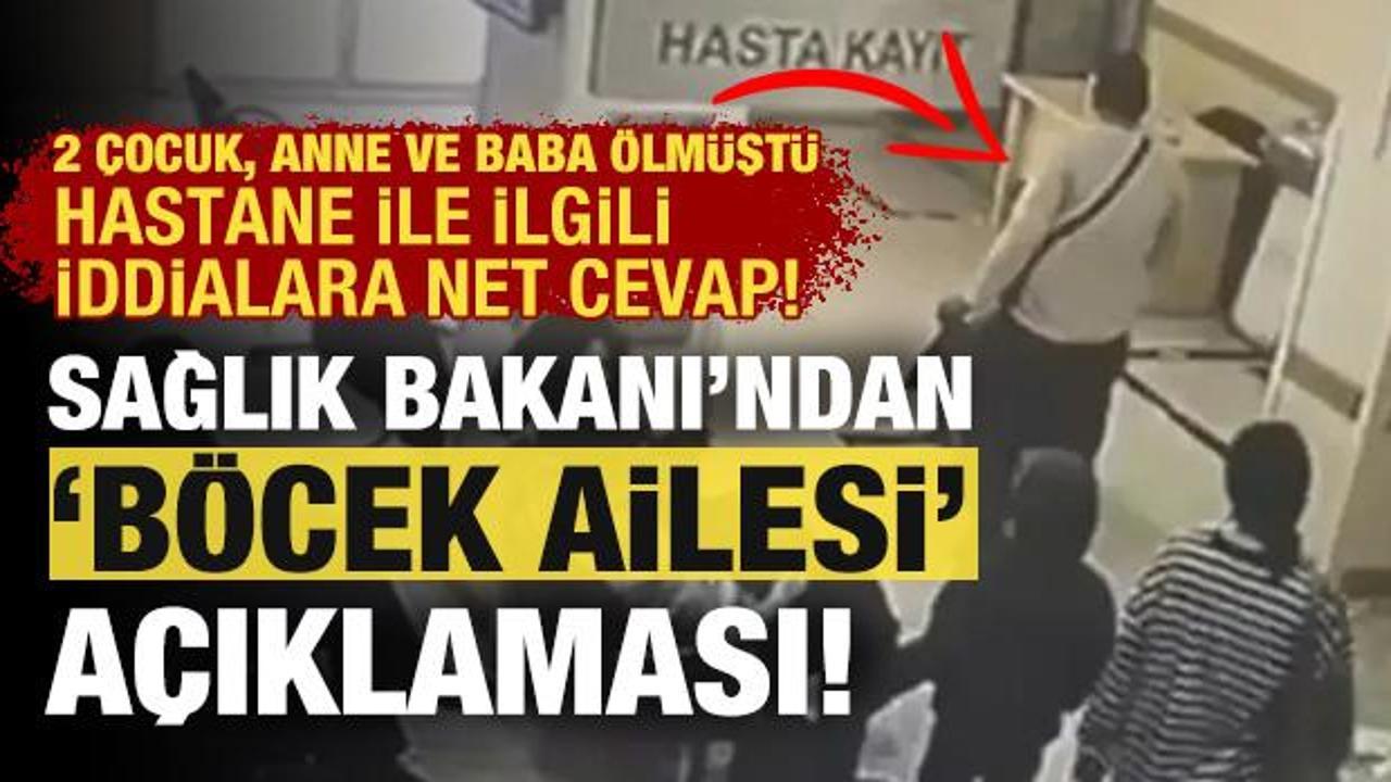Bakan Memişoğlu: B&ouml;cek ailesinin tedavisinde sorun saptanmadı