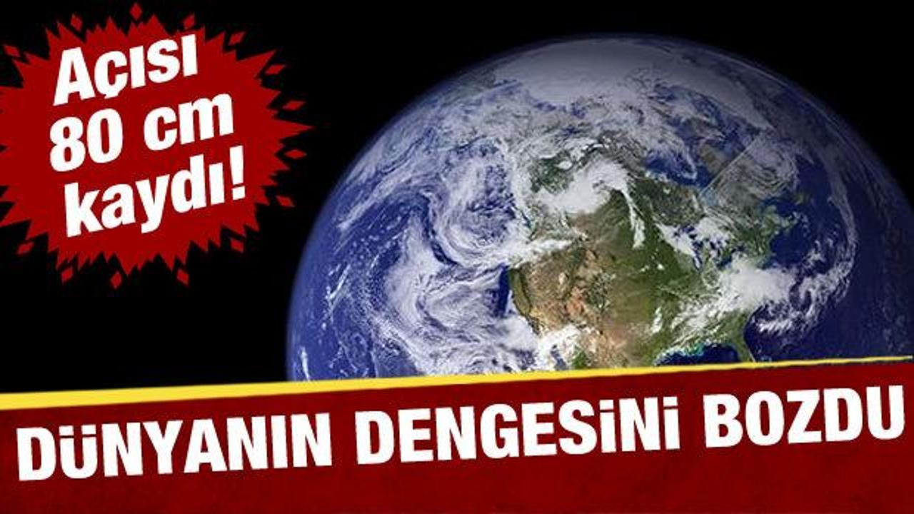 D&uuml;nyanın a&ccedil;ısı 80 santimetre kaydı