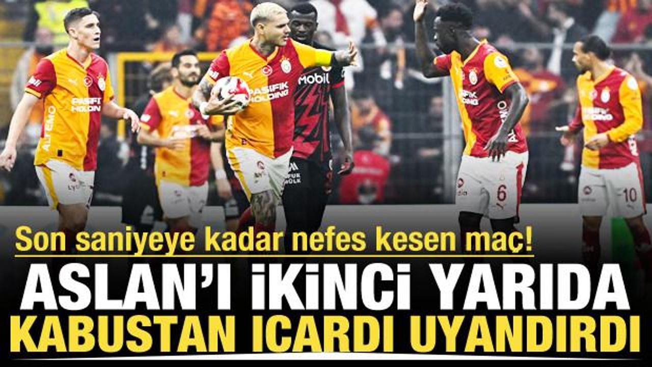 Gol düellosundan Aslan çıktı! 2 dakikada geri döndüler