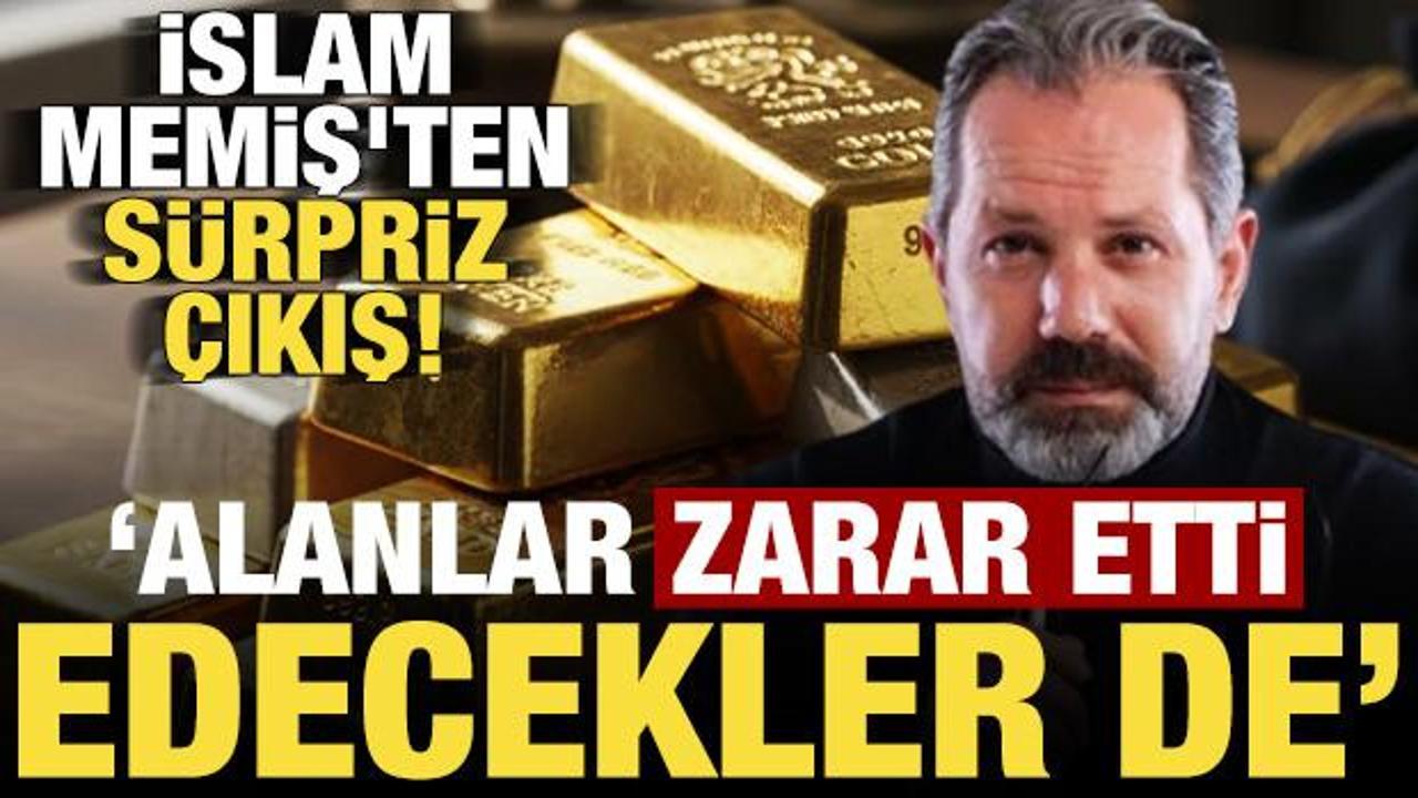 İslam Memiş'ten çarpıcı çıkış: Alanlar zarar etti ve daha da edecekler!