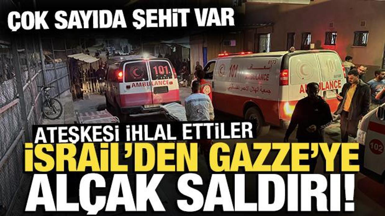 İsrail'den Gazze'ye al&ccedil;ak saldırı! &Ccedil;ok sayıda şehit var