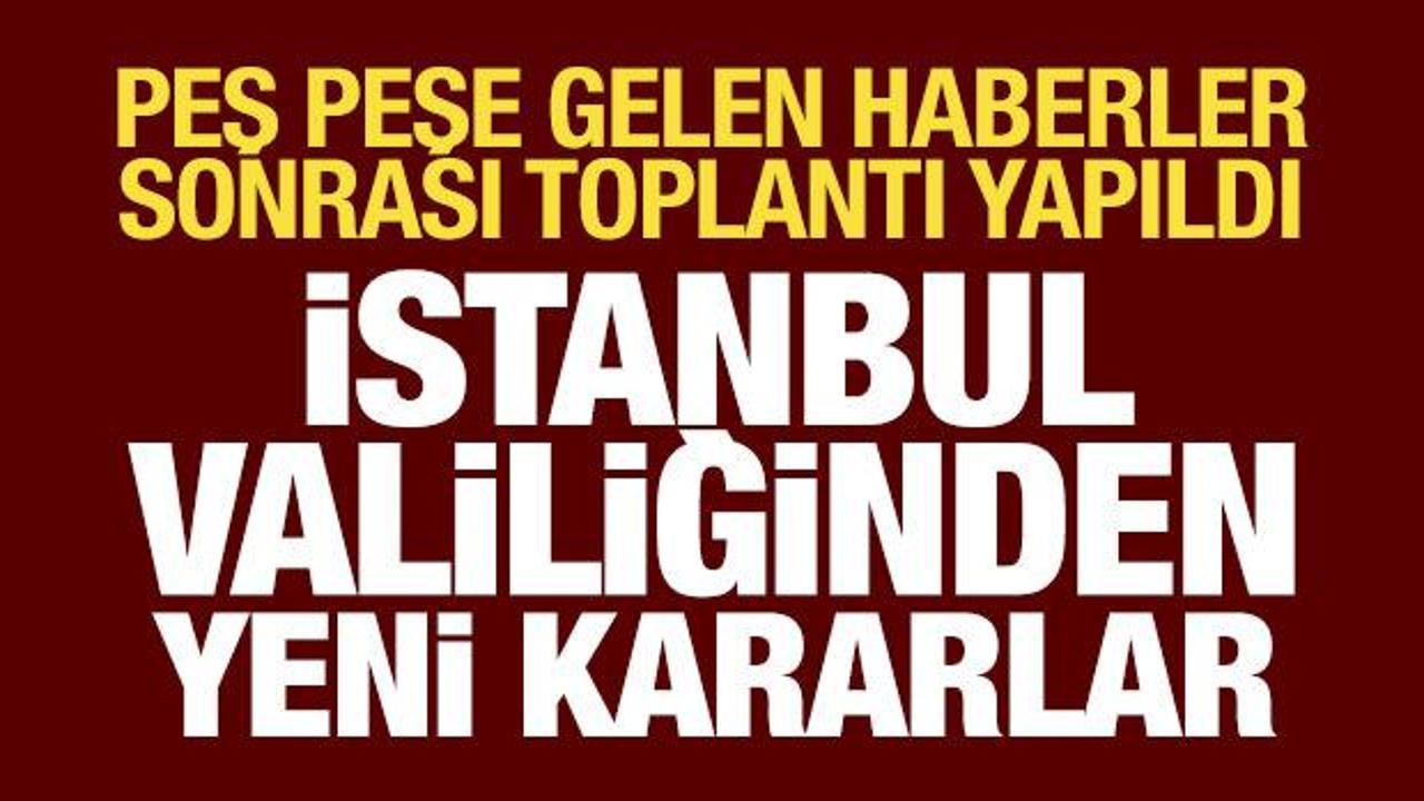 İstanbul Valiliği'nde gıda toplantısı: İşte alınan yeni kararlar