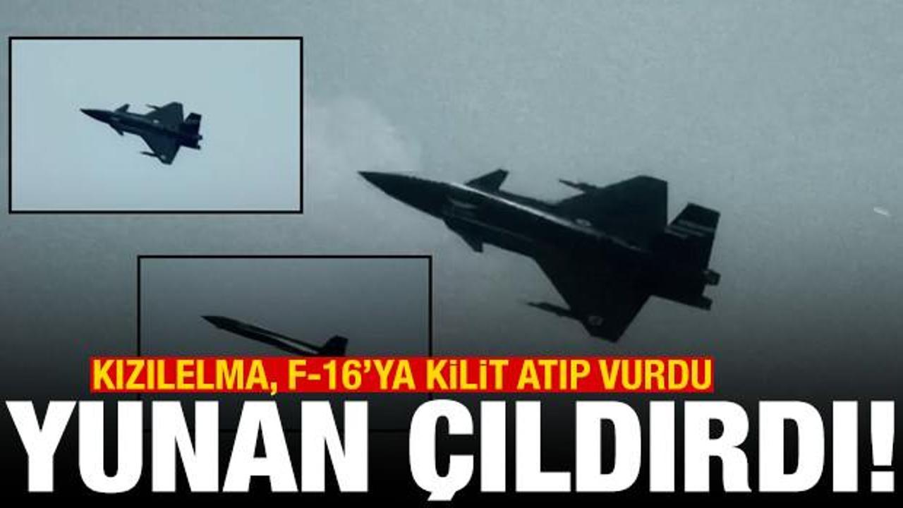 Kızılelma, F-16'ya kilit atıp vurdu; Yunan &ccedil;ıldırdı!