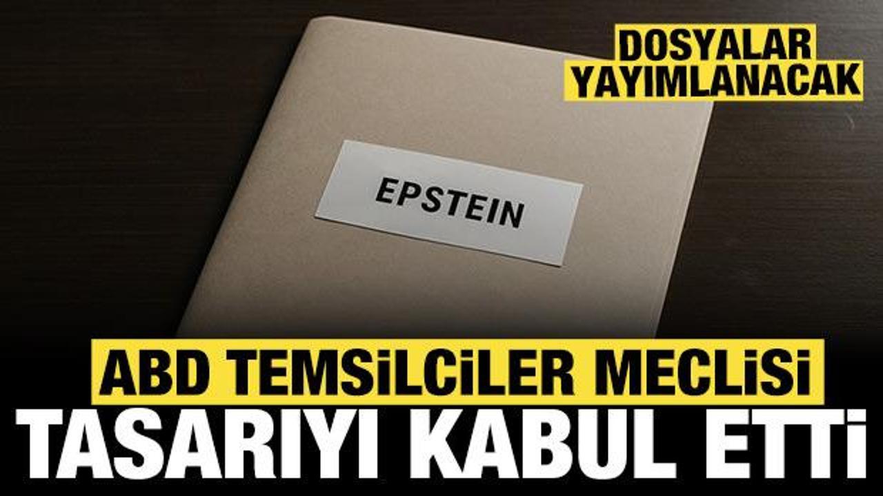 Son dakika haberi: ABD Temsilciler Meclisi'nden Jeffrey Epstein dosyaları i&ccedil;in karar!