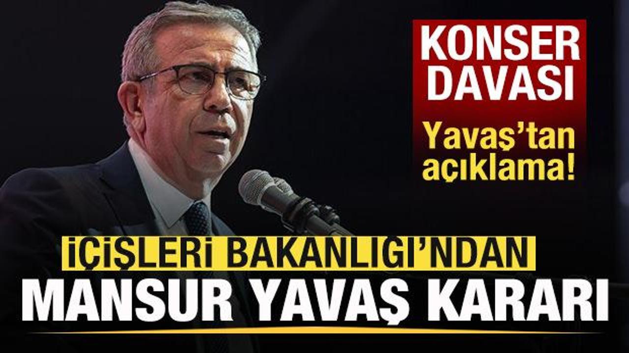 Son dakika:  İ&ccedil;işleri Bakanlığı'ndan Mansur Yavaş kararı! Yavaş'tan ilk a&ccedil;ıklama
