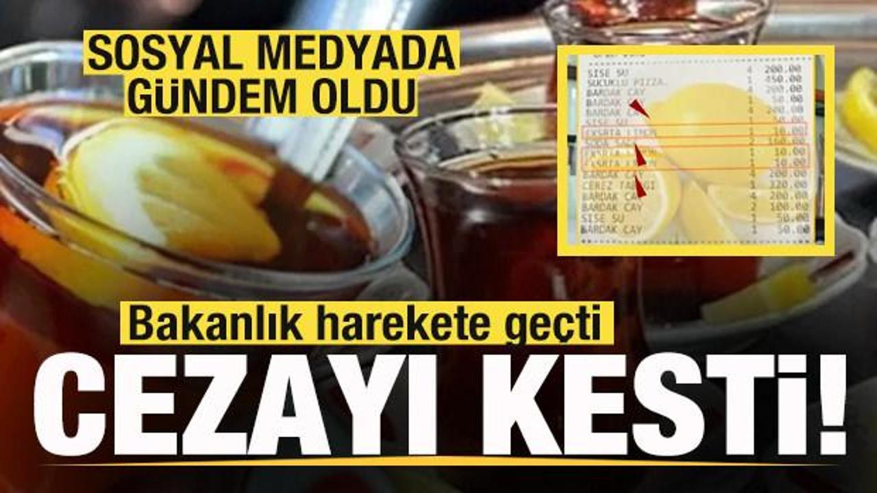 Sosyal medyada gündem olan hesap! Bakanlıktan '1 dilim limon' cezası