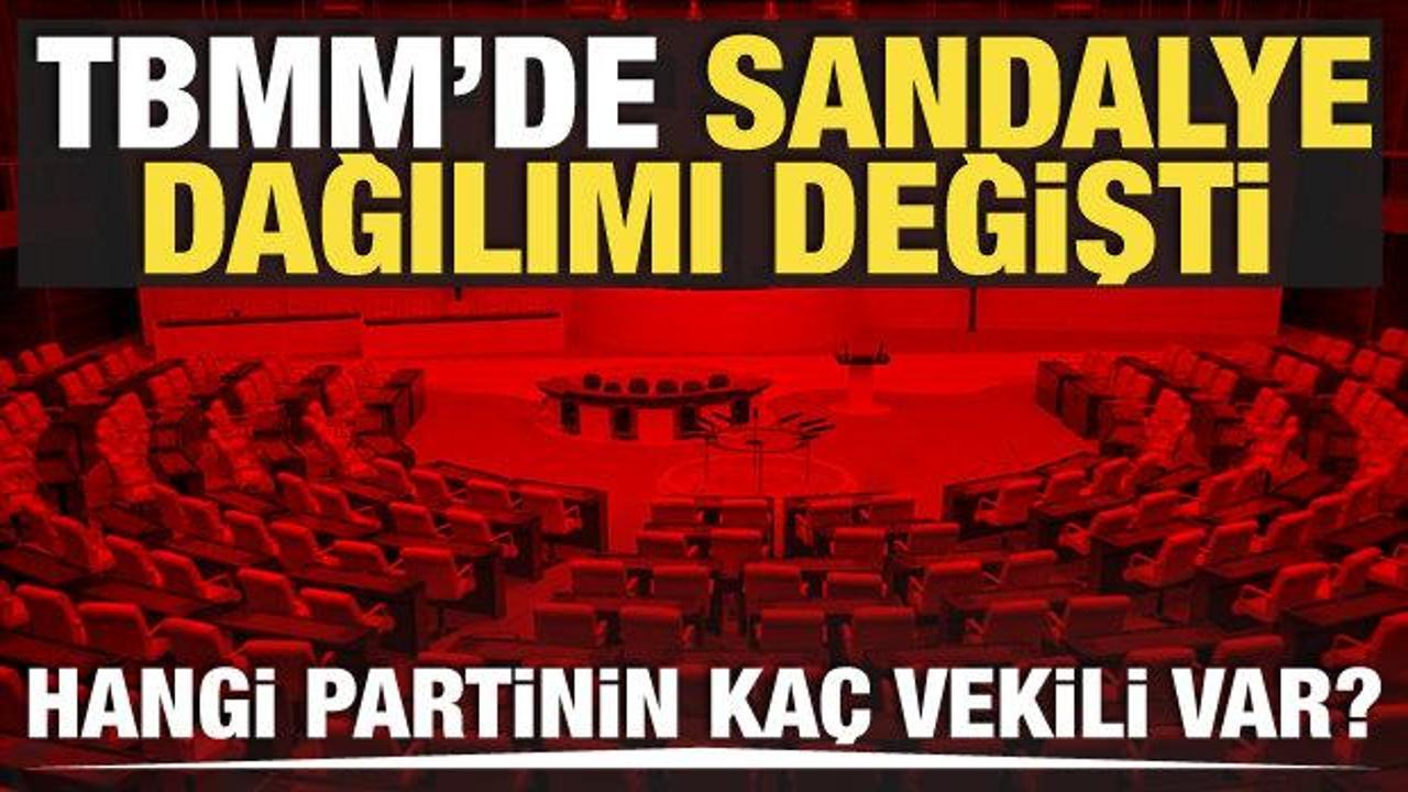 TBMM'de sandalye dağılımı değişti! Bağımsız vekil sayısı d&uuml;şt&uuml;