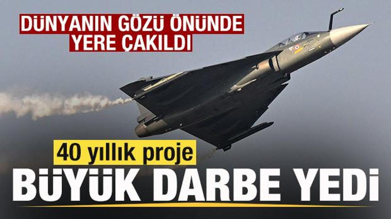 Tejas savaş u&ccedil;ağı d&uuml;nyanın g&ouml;z&uuml; &ouml;n&uuml;nde d&uuml;şt&uuml;! 40 yıllık proje b&uuml;y&uuml;k darbe yedi