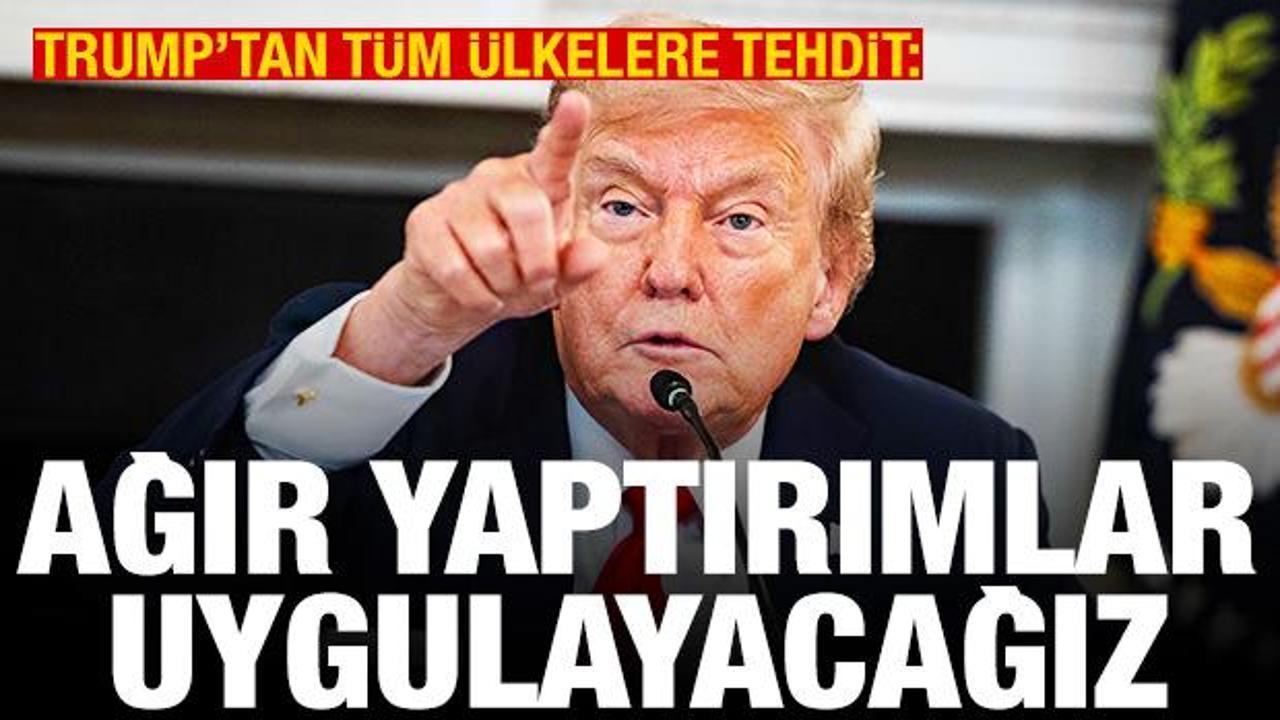 Trump: Rusya ve İran ticaret yapanlara ağır yaptırımlar uygulayacağız