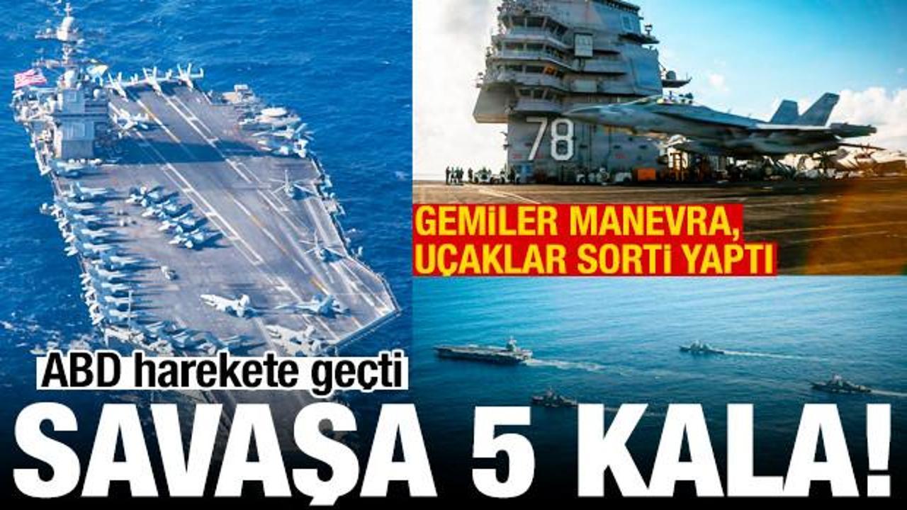 ABD'den Venezuela'ya g&ouml;zdağı! Savaş gemileri manevra, u&ccedil;aklar sorti yaptı
