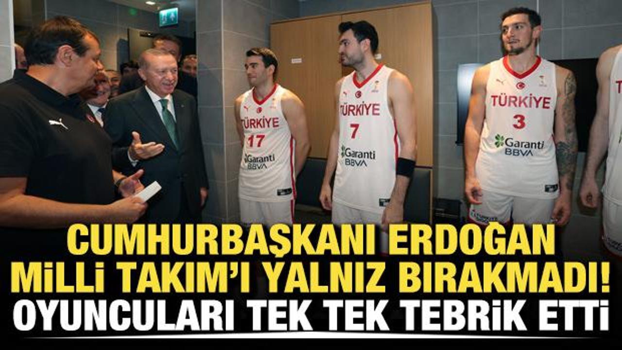 Başkan Erdoğan, Milli Takım'ı yalnız bırakmadı! Oyuncuları tek tek tebrik etti