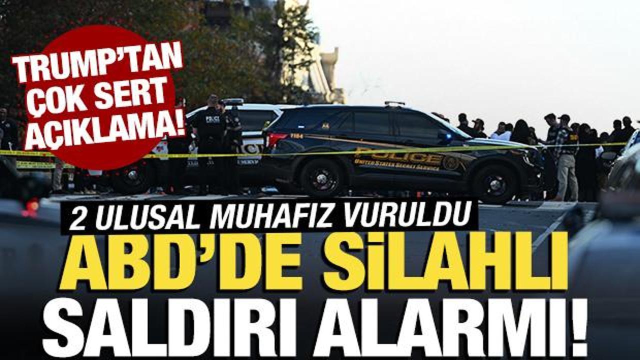 Beyaz Saray yakınlarında silahlı saldırı! 2 ABD askeri vuruldu
