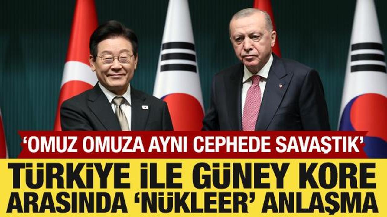 Cumhurbaşkanı Erdoğan ve G&uuml;ney Koreli mevkidaşından ortak a&ccedil;ıklama