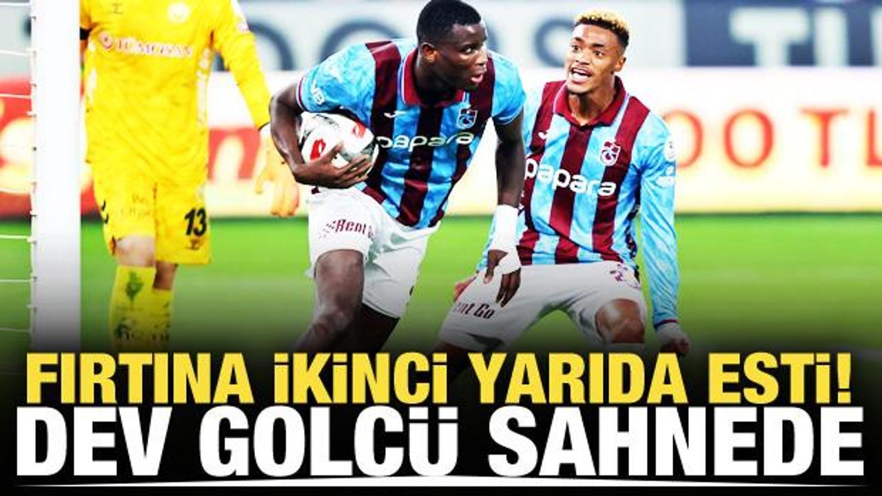 Fırtına ikinci yarıda esti! Dev golcü sahnede
