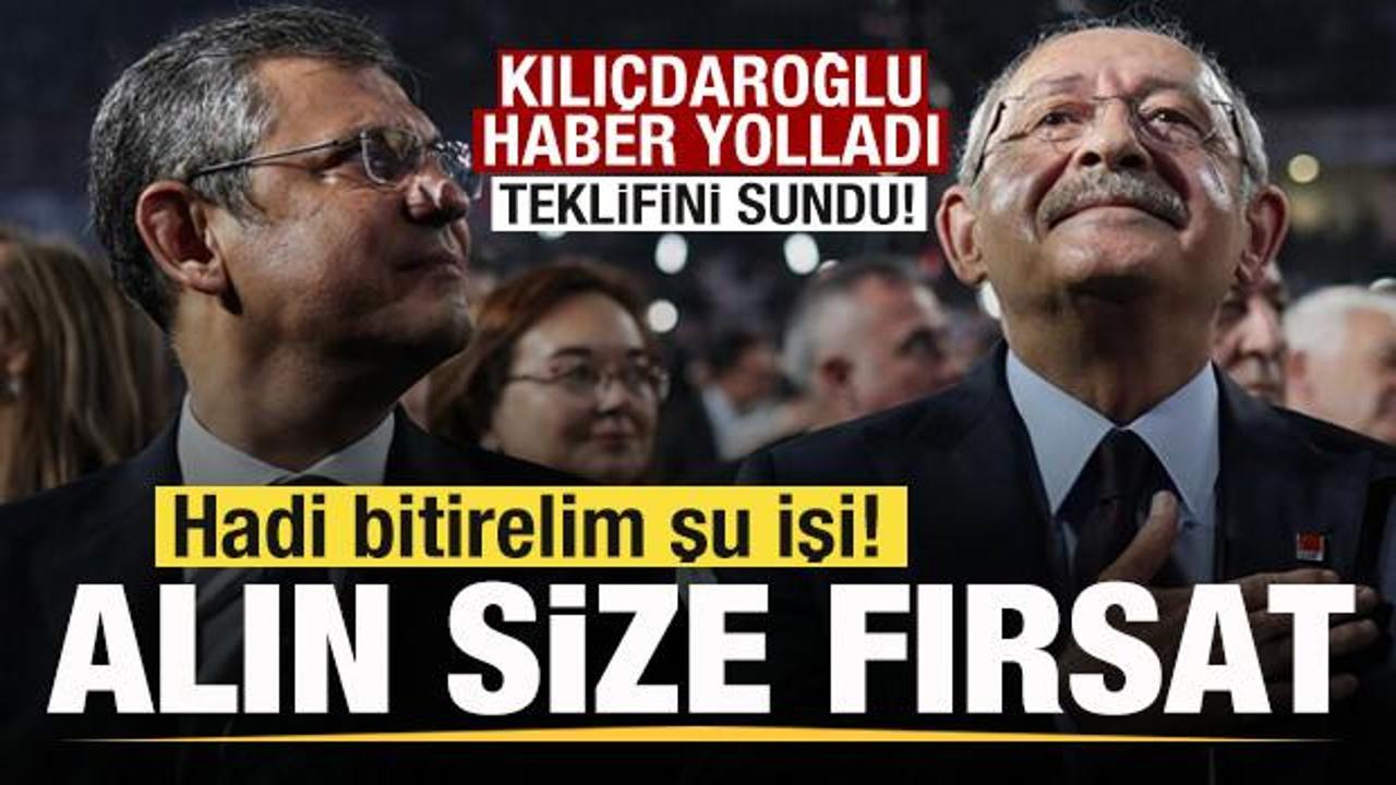 Kılı&ccedil;daroğlu haber yolladı! Teklifini sundu! Hadi bitirelim şu işi! Alın size fırsat