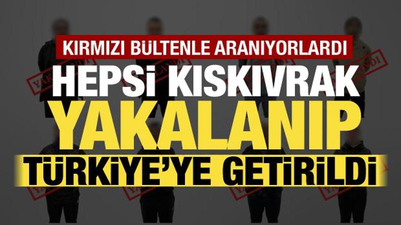 Kırmızı bültenle aranıyorlardı! Bakan Yerlikaya duyurdu: 8 suçlu Türkiye'ye getirildi