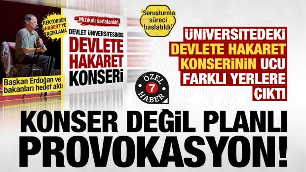KS&Uuml;'de devlete hakaret konserine tepkiler &ccedil;ığ gibi! 'Planlı provokasyon' KS&Uuml;'den a&ccedil;ıklama