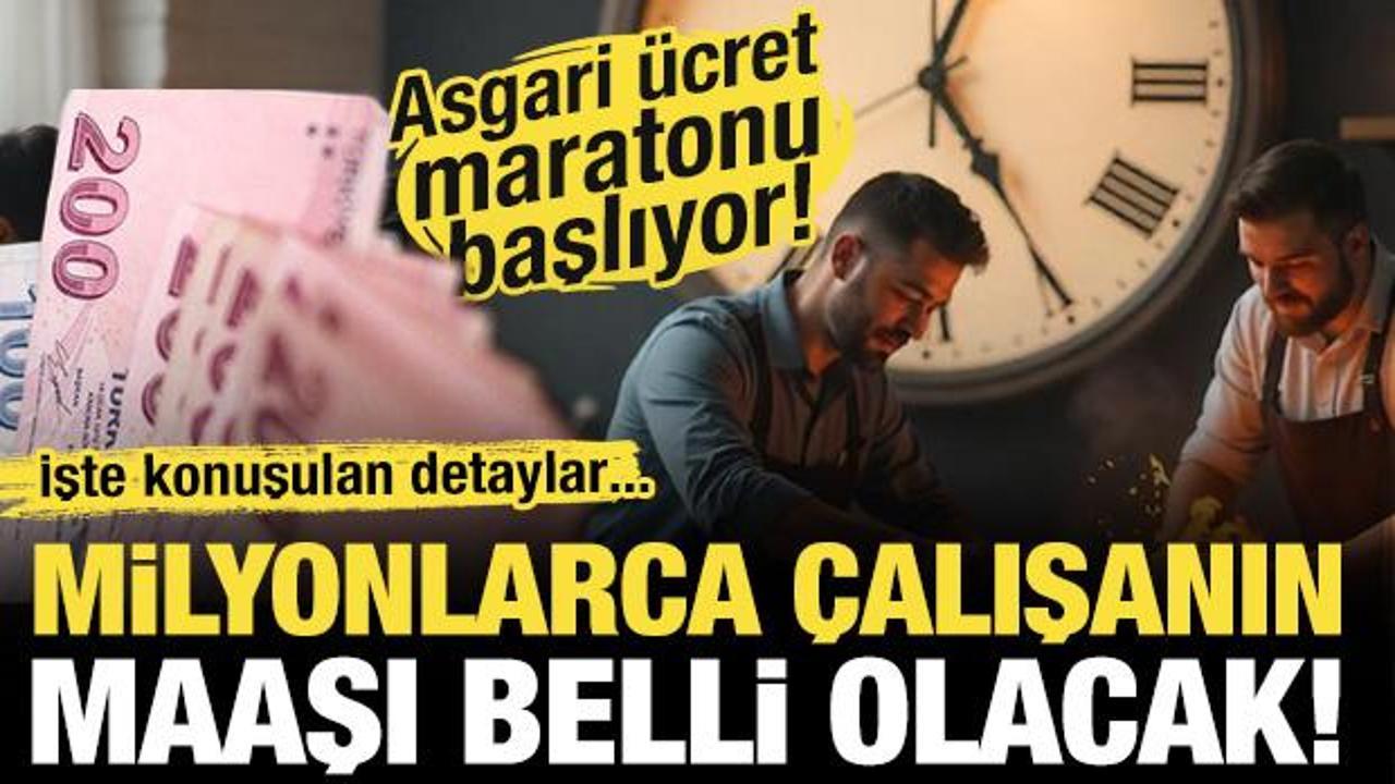 Milyonlarca &ccedil;alışanın g&ouml;z&uuml; bu haberde! Asgari &uuml;cret maratonu başlıyor!