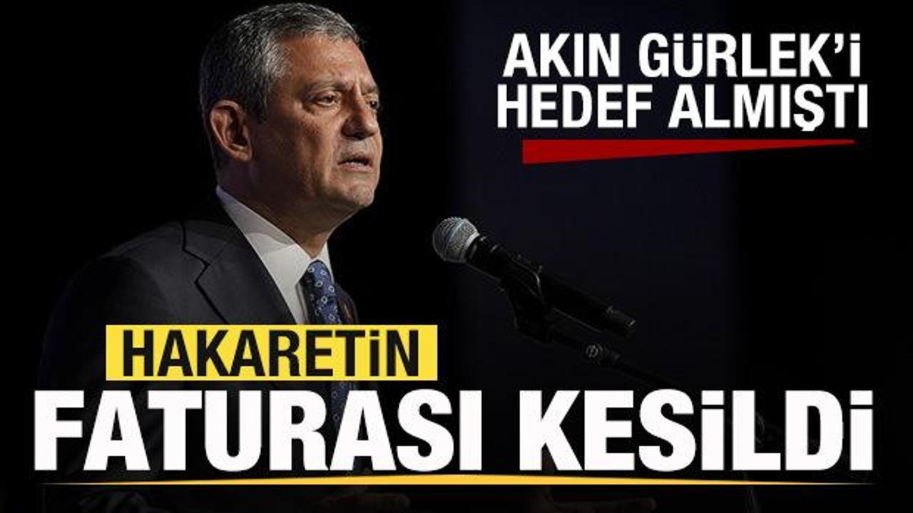 Özgür Özel, Akın Gürlek’i hedef almıştı! Hakaretin faturası kesildi