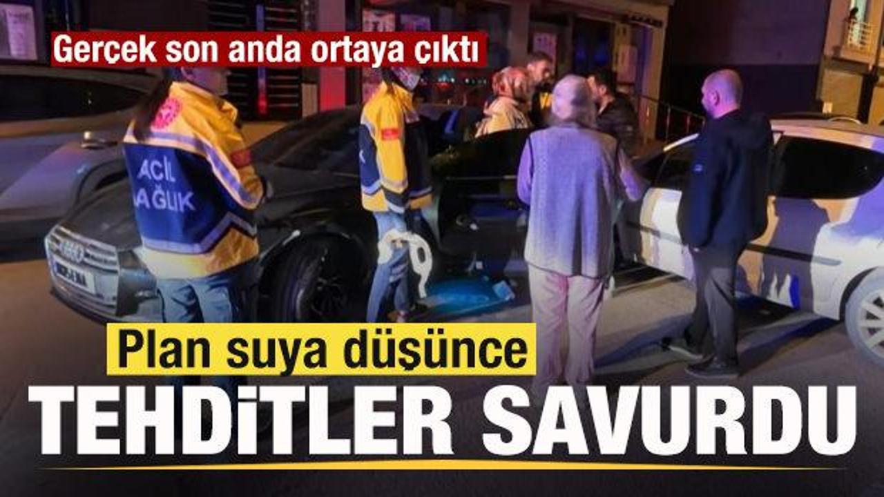 Sahte şoför planı suya düşünce tehditler savurdu! 