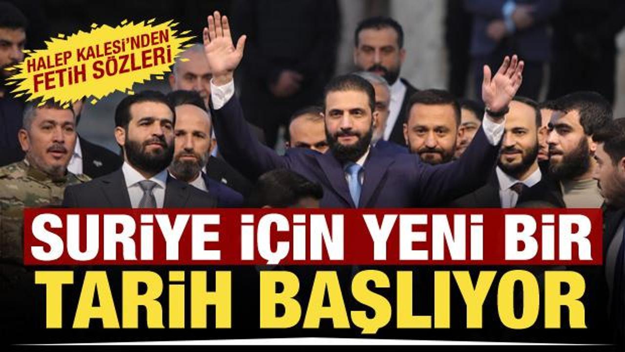 Şara: Suriye için yeni bir tarihin başlangıcını ilan ediyoruz