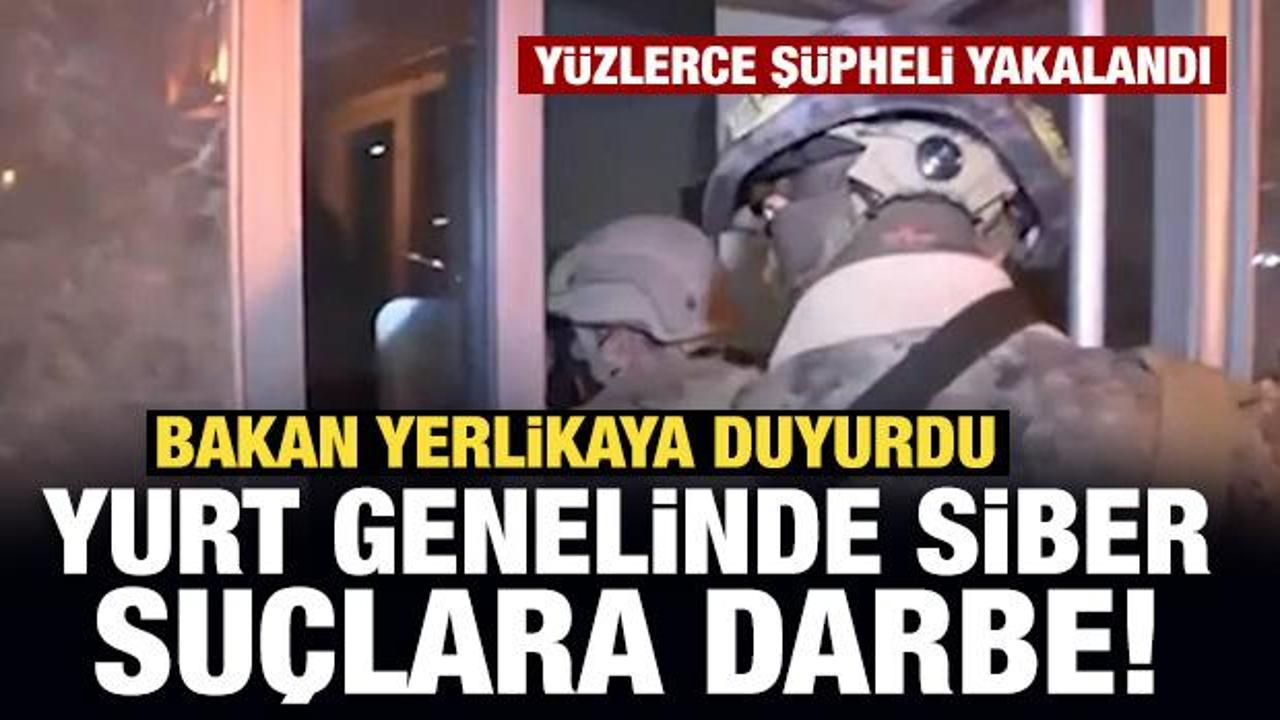 Siber su&ccedil;larla m&uuml;cadelede 5 g&uuml;nde 346 ş&uuml;pheli yakalandı