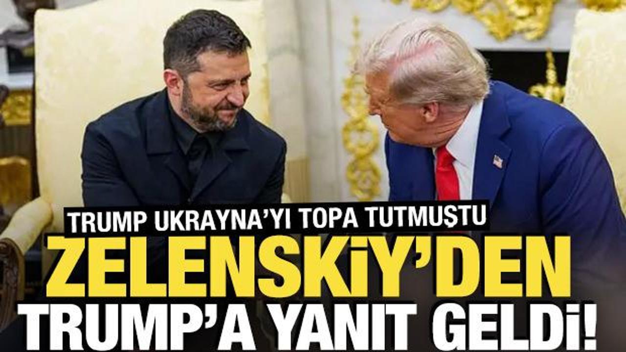 Trump Ukrayna'yı hedef almıştı! Zelenskiy'den yanıt geldi