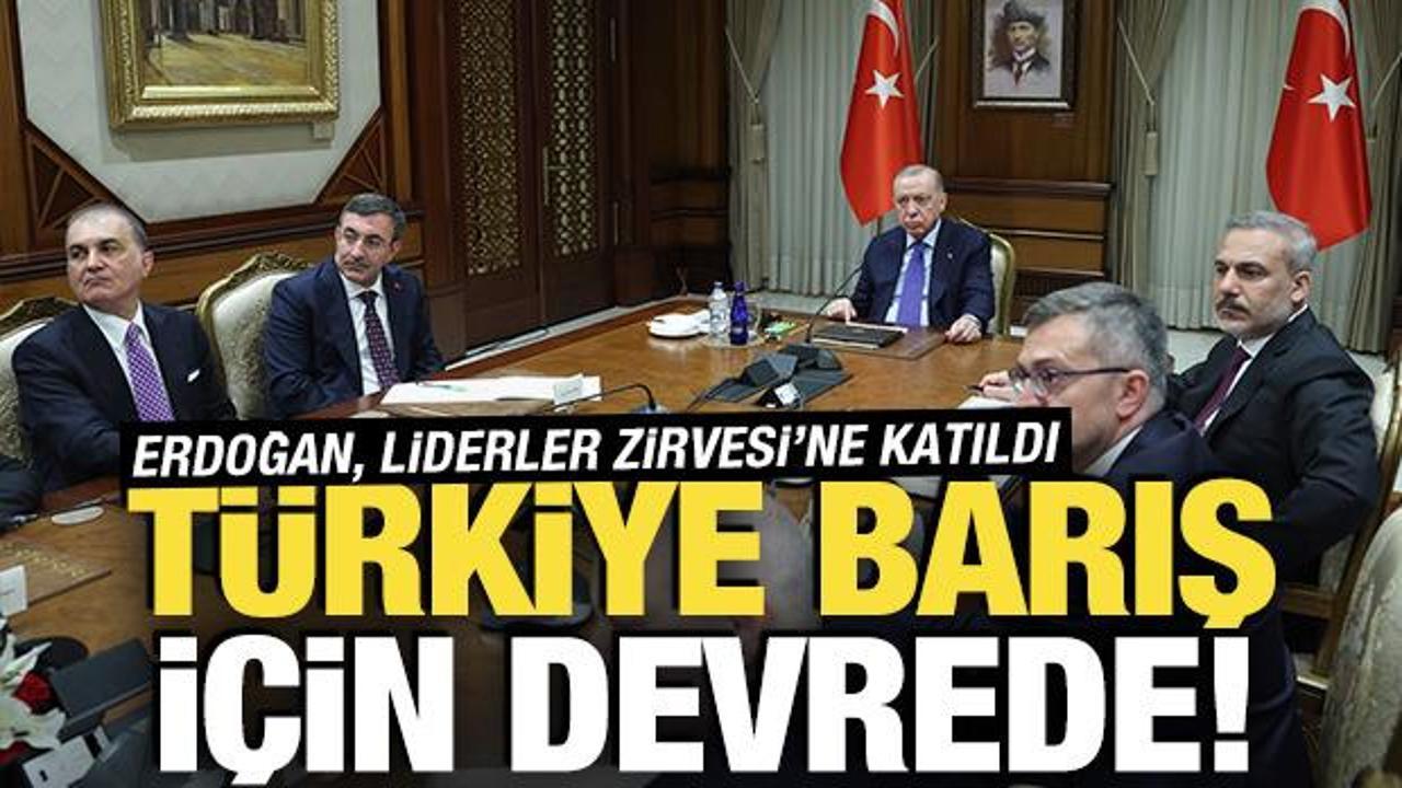 Türkiye barış için devrede! Erdoğan, Ukrayna konulu Liderler Zirvesi'ne katıldı