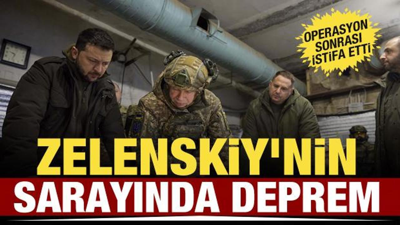 Zelenskiy'nin sarayında deprem! Sabah operasyon, akşam şok istifa