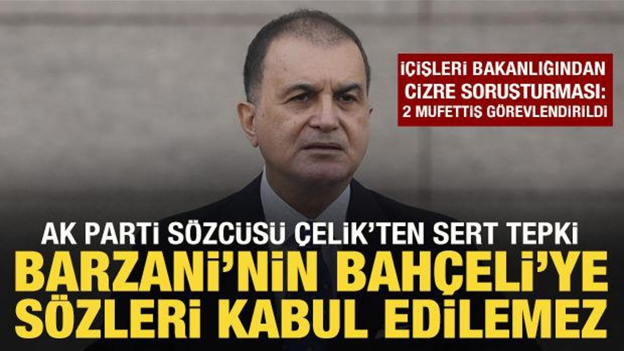 AK Parti S&ouml;zc&uuml;s&uuml; &Ccedil;elik: Bah&ccedil;eli'ye saygısızlığı kabul etmeyiz!