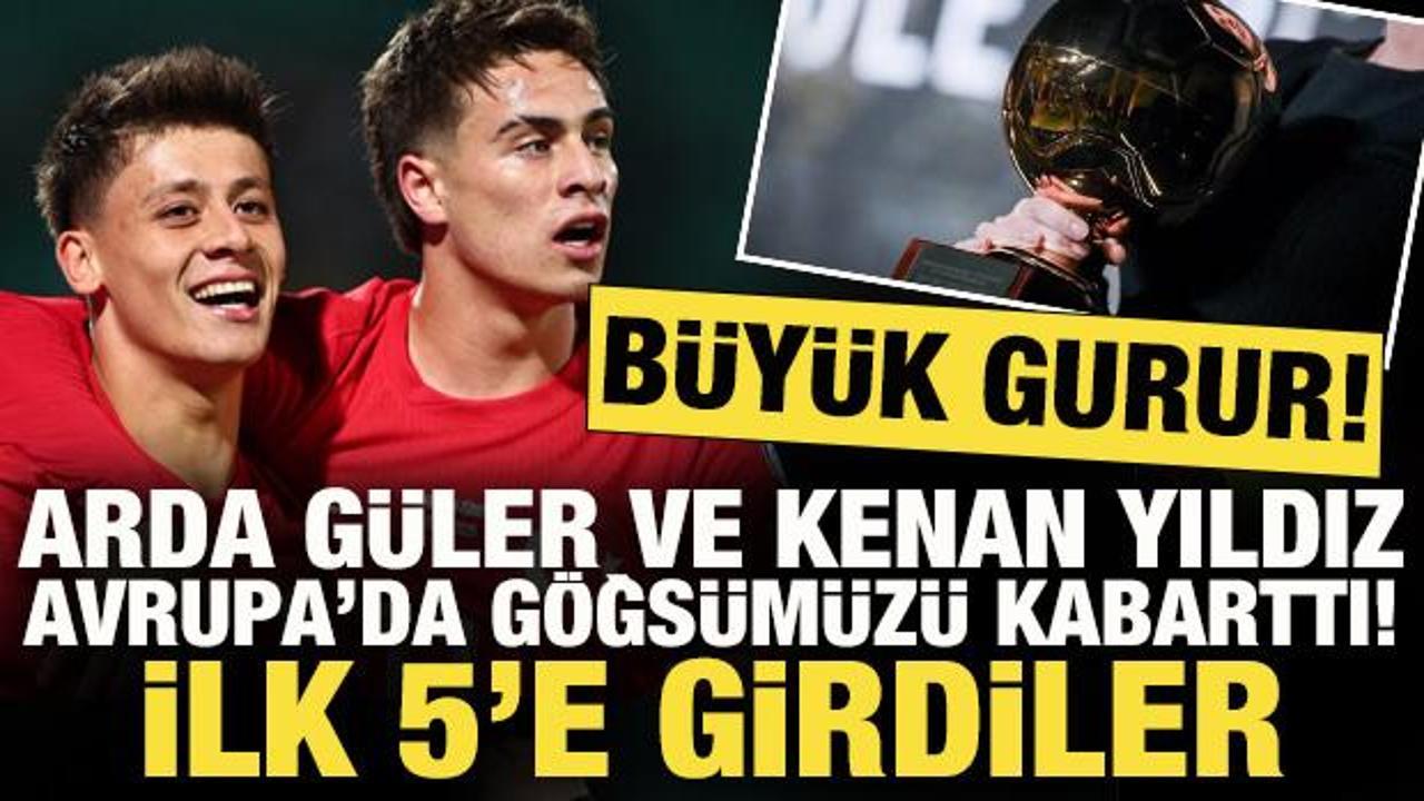 Arda G&uuml;ler ve Kenan Yıldız i&ccedil;in b&uuml;y&uuml;k gurur! 2025 Golden Boy'da ilk 5'e girdiler
