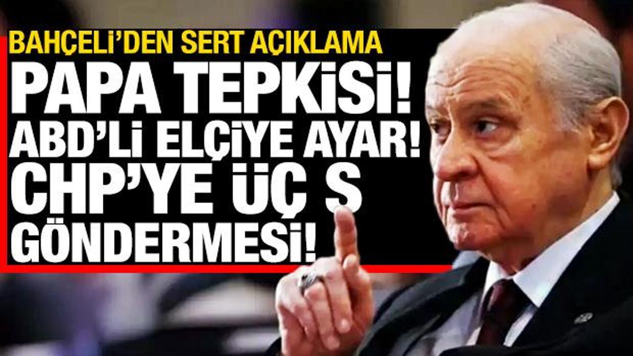 Bah&ccedil;eli'den Papa ziyaretine ve ABD'li el&ccedil;inin Ruhban Okulu a&ccedil;ıklamasına tepki