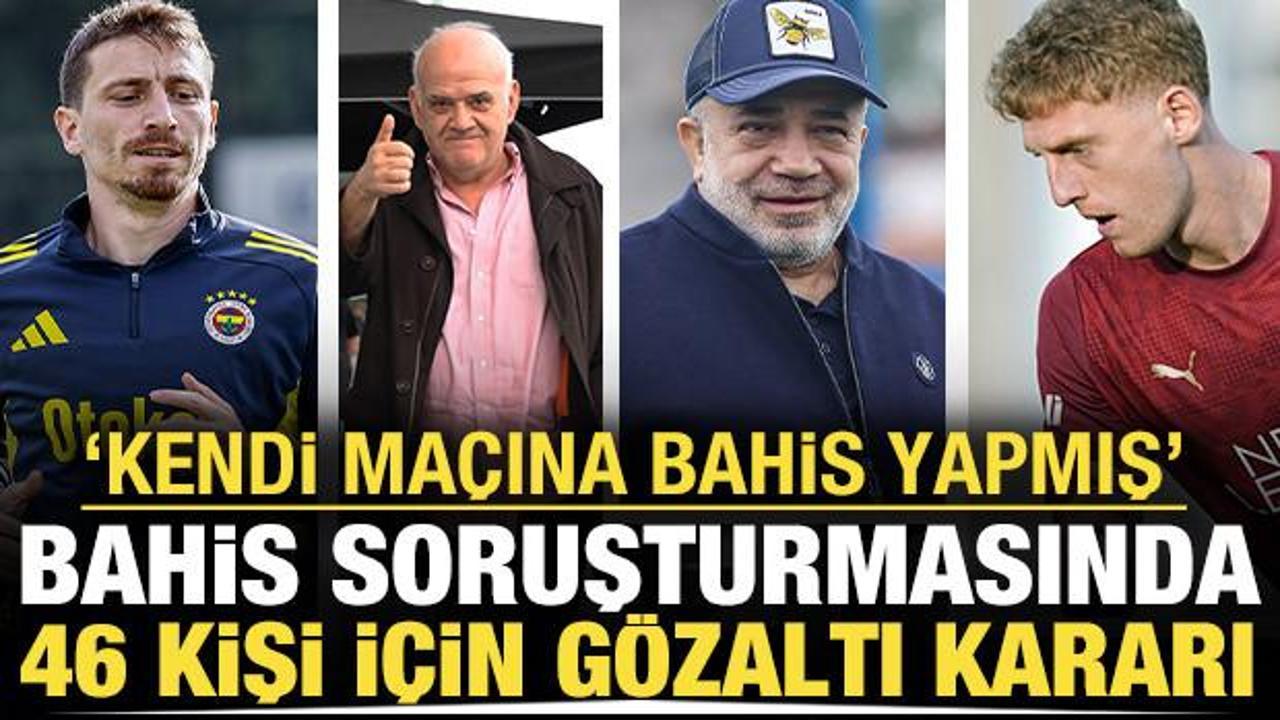 Bahis soruşturması: &Ccedil;ok sayıda y&ouml;netici ve futbolcu hakkında g&ouml;zaltı kararı