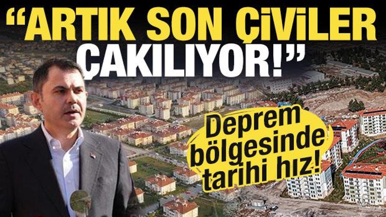 Bakan Kurum Kahramanmaraş’ta: 11 ilimizin tamamında artık son çiviler çakılıyor!