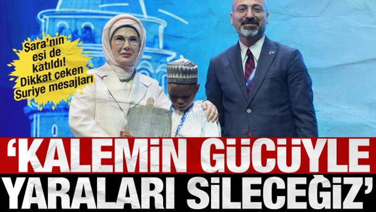 Emine Erdoğan'dan Suriye mesajı: Eğitimin yeniden ayağa kaldırılmasını destekleyeceğiz