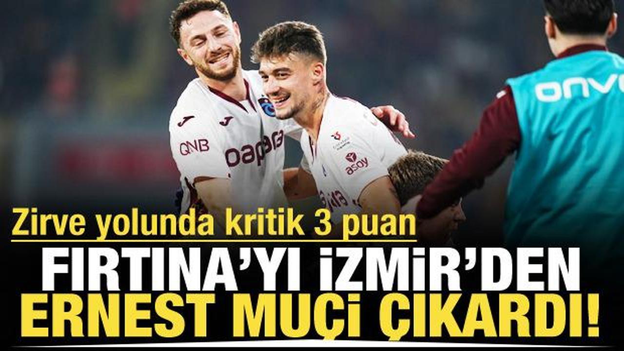 Fırtına'yı İzmir'den Muçi çıkardı! Zirve yolunda kritik 3 puan