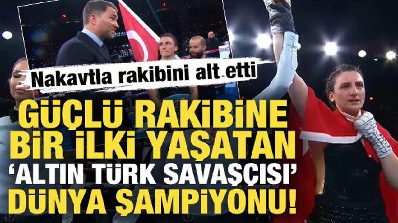 Güçlü rakibine ilki yaşatan 'Altın Türk Savaşçısı' Elif Nur Turhan, dünya şampiyonu oldu!