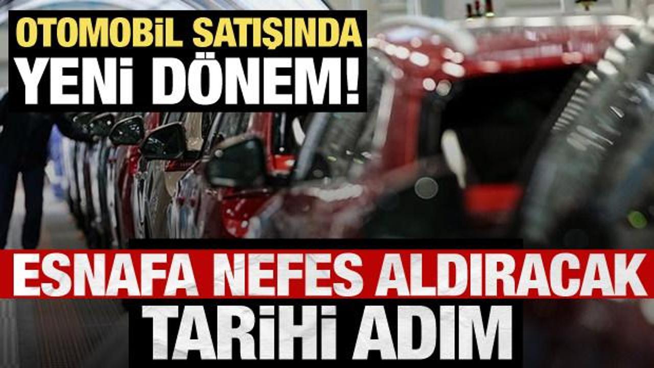 İkinci el otomobilde yeni d&ouml;nem resmen başladı! Tarihi adım esnafa nefes aldıracak