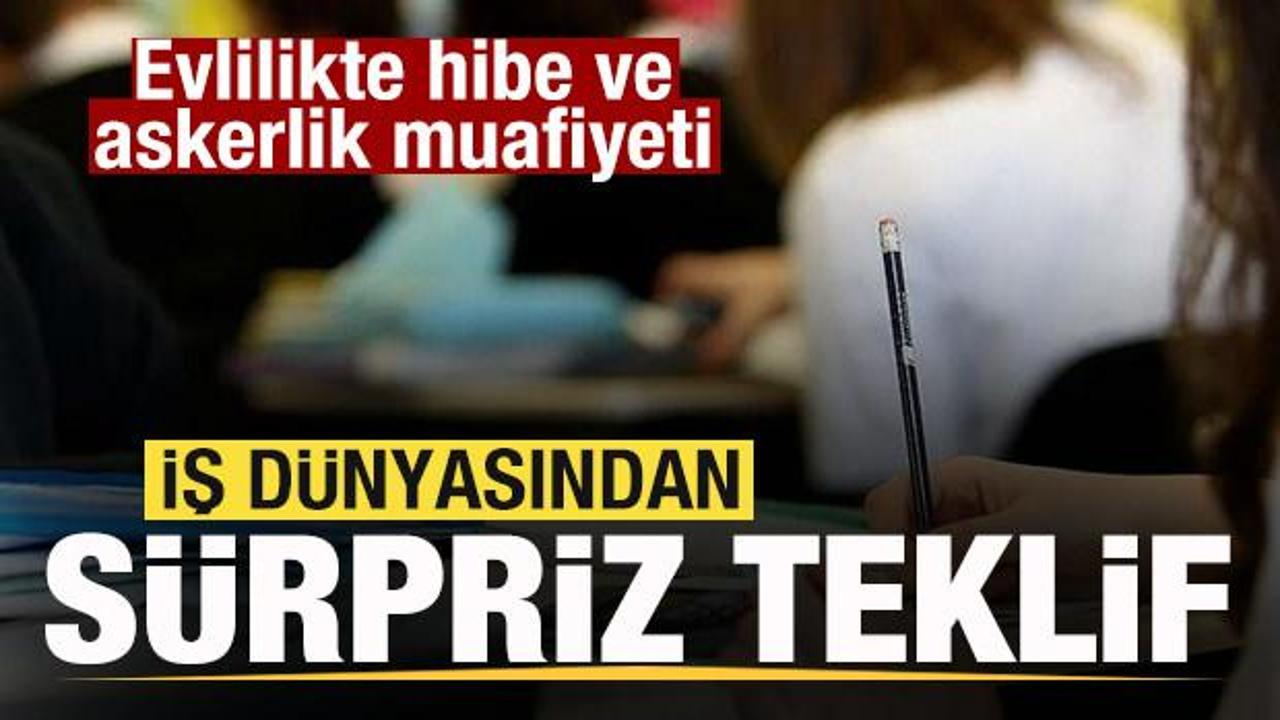 İş dünyasından sürpriz teklif! Evlilikte hibe ve askerlik muafiyeti