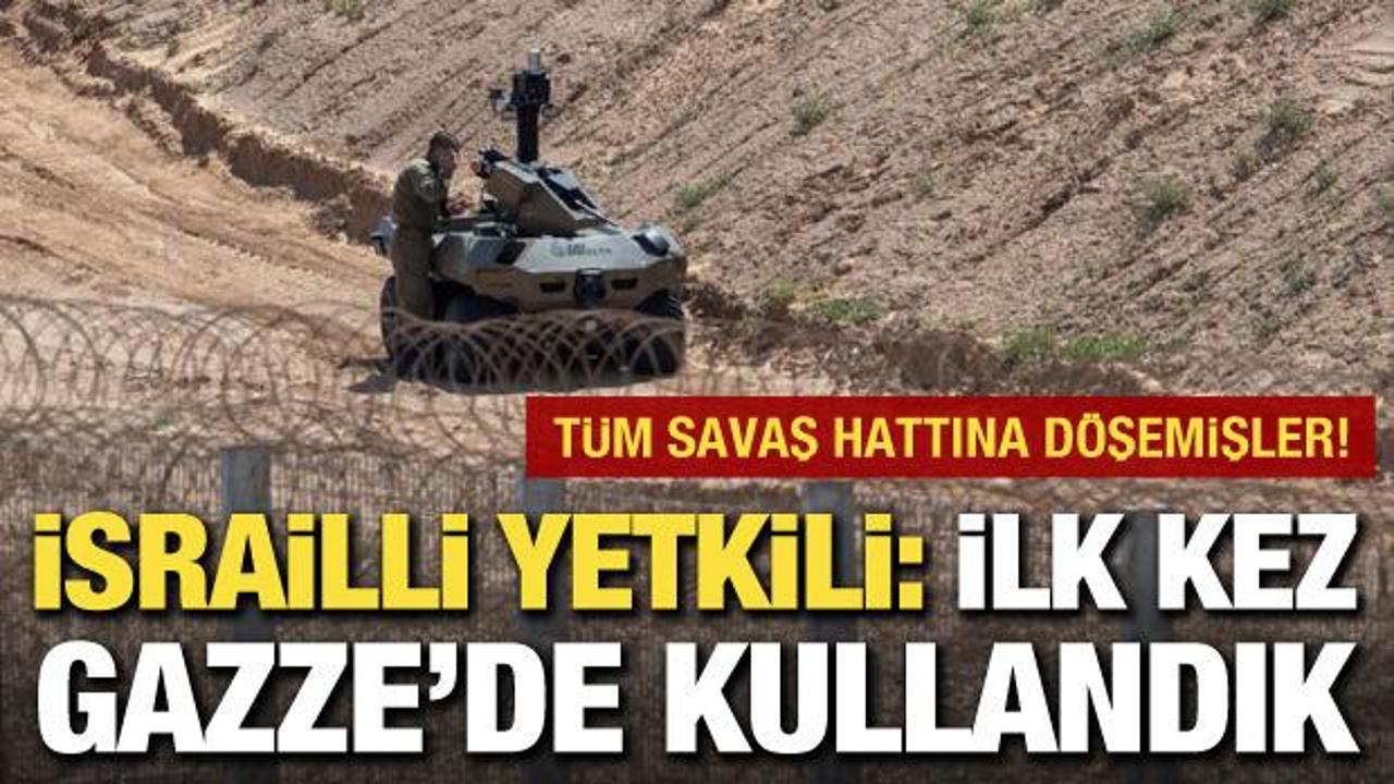 İsrailli yetkiliden Gazze itirafı: T&uuml;m savaş hattını robotik sistemlerle donattık