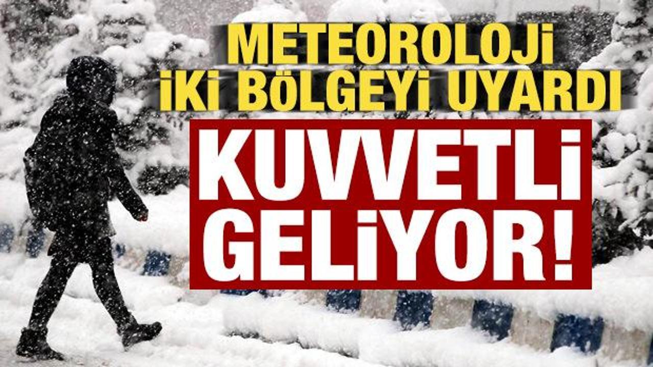 Meteoroloji'den yeni uyarı: 2 b&ouml;lgeye i&ccedil;in kar ve sağanak geliyor!