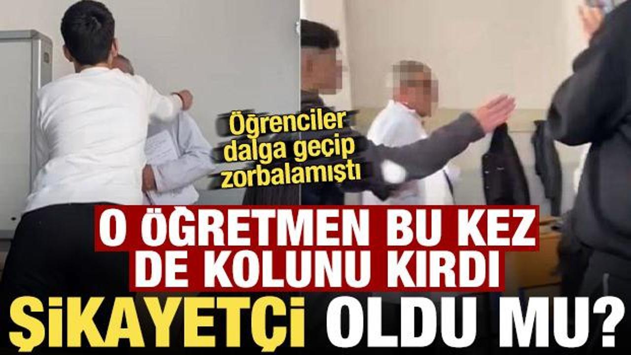 &Ouml;ğrencilerin dalga ge&ccedil;tiği &ouml;ğretmen kolunu kırdı, şikayet&ccedil;i olmadı!