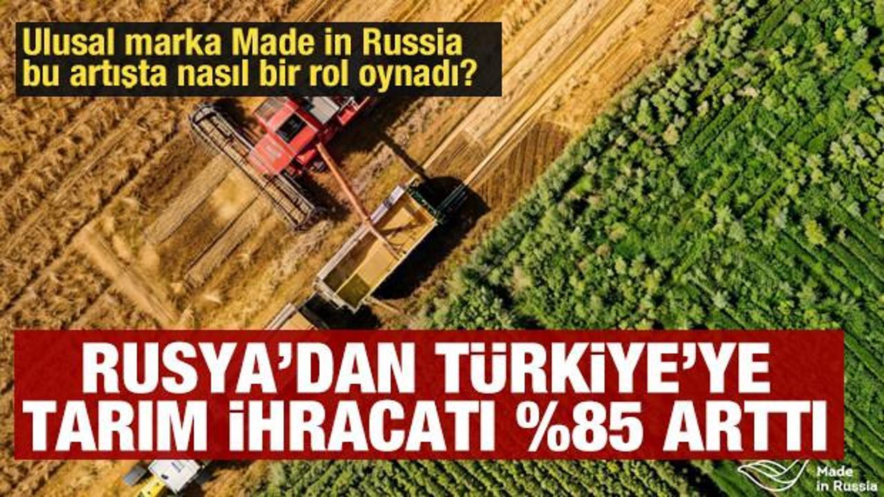 Rusya’dan Türkiye’ye tarım ihracatı %85 arttı: Ulusal marka Made in Russia bu artışta nasıl bir rol oynadı
