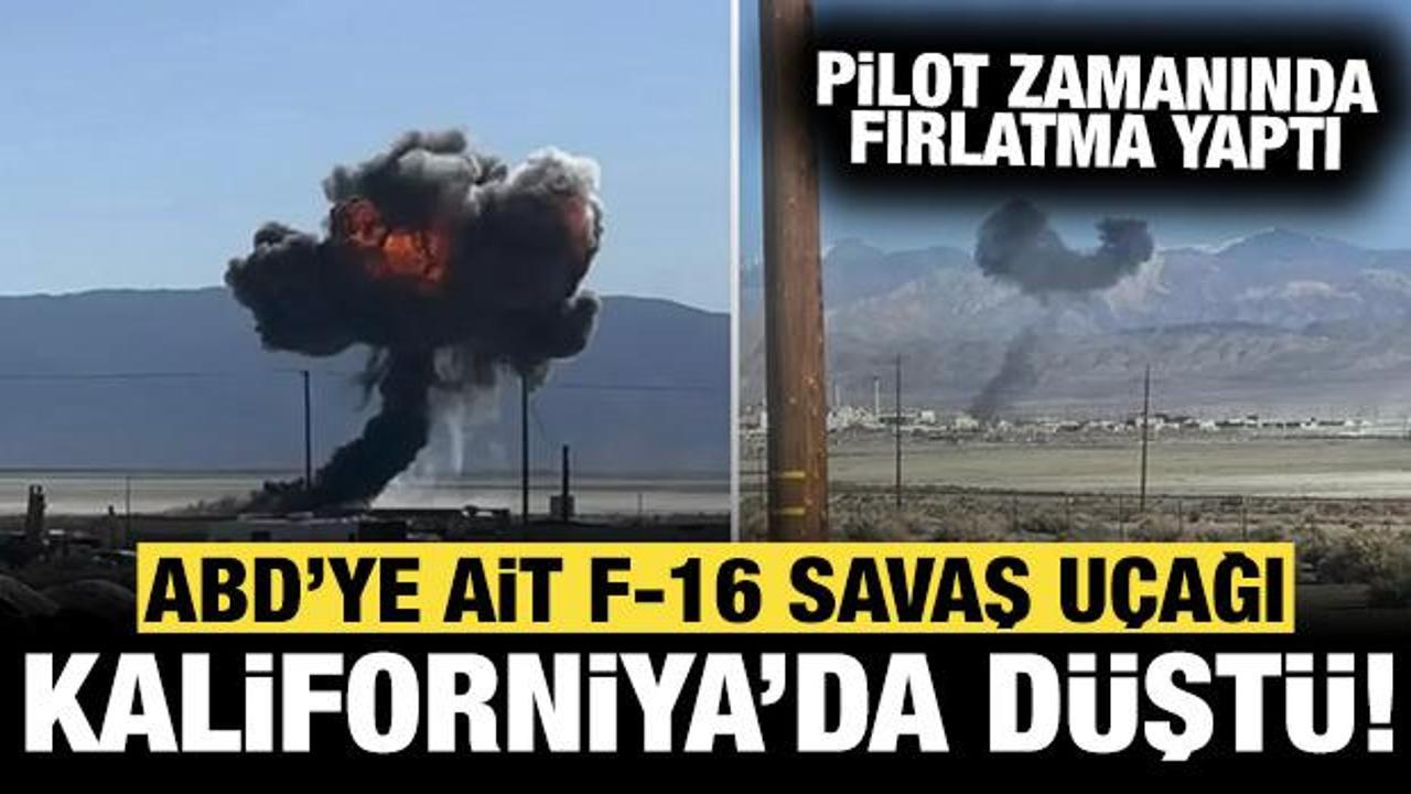 Son dakika haberi: ABD'de F-16 savaş u&ccedil;ağı d&uuml;şt&uuml;!