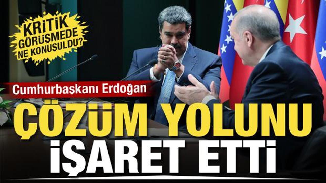 T&uuml;rkiye devrede! Cumhurbaşkanı Erdoğan Maduro ile g&ouml;r&uuml;şt&uuml;