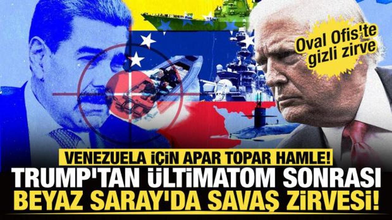 Venezuela i&ccedil;in kırmızı alarm! Trump kurmaylarını topladı, masada kara operasyonu var! 