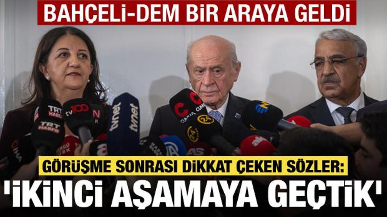 Bahçeli ile DEM Parti heyeti bir araya geldi! Görüşme sonrası ilk açıklama