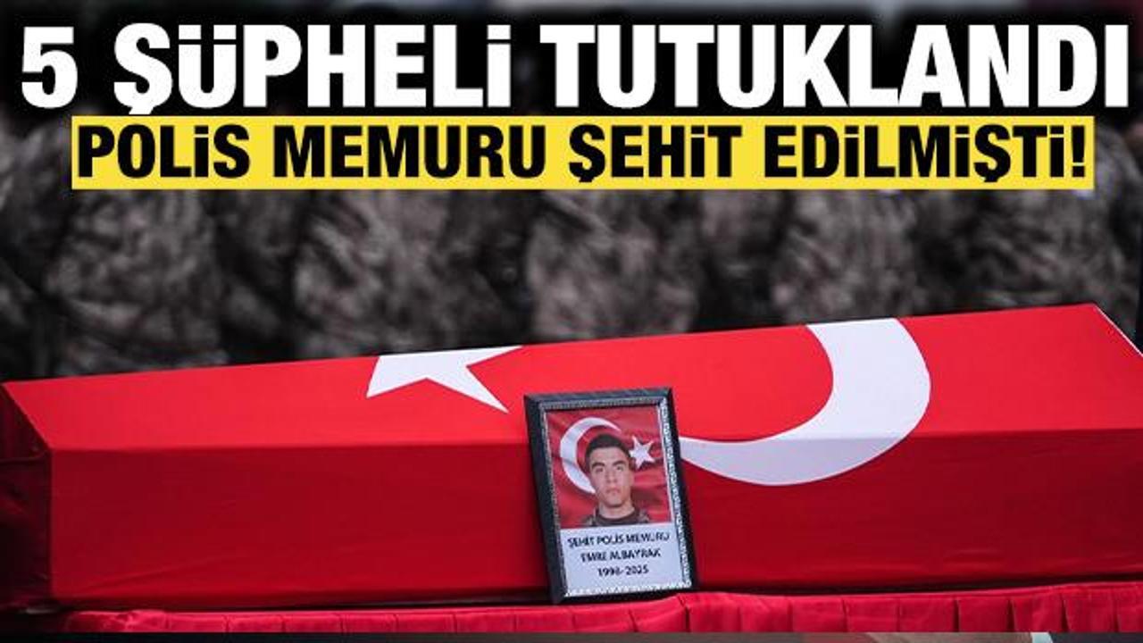 Çekmeköy’de polisin şehit edilmesine ilişkin 5 şüpheli tutuklandı!